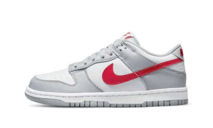 Dunk Low White Grey Red