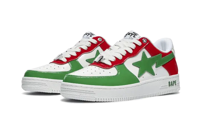 A Bathing Ape Bape Sta Low Green Red