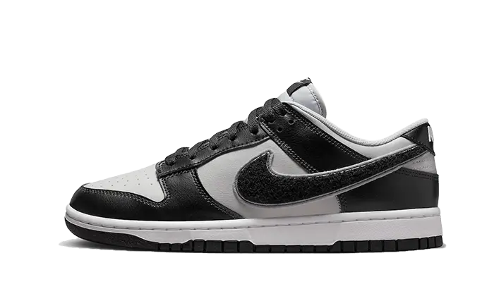 Nike Dunk Low Chenille Swoosh Grey Black