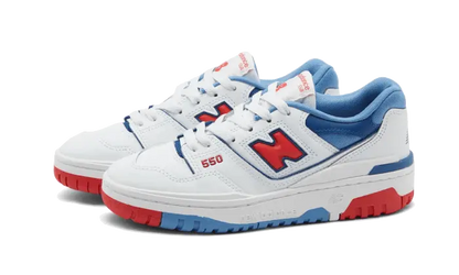 New Balance 550 White True Red