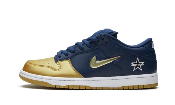 Nike SB Dunk Low Supreme Jewel Swoosh Gold - CK3480-700