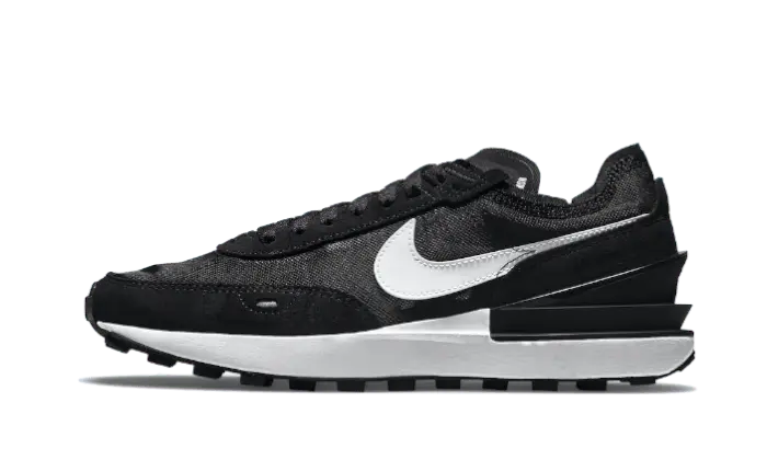 Nike Waffle One Black White Swoosh - DC2533-001